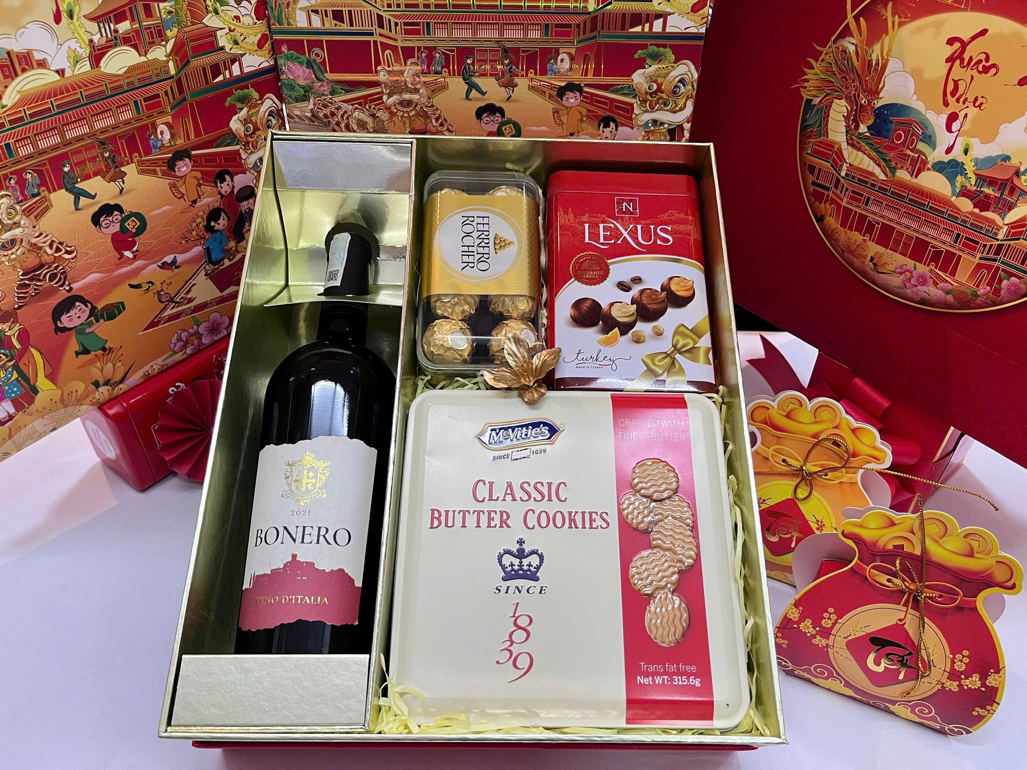 HỘP QUÀ TẾT 2026 - SET HOÀNG KIM 03