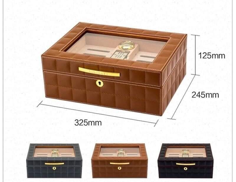 HỘP BẢO QUẢN CIGAR 25 ĐIẾU HỘP DA