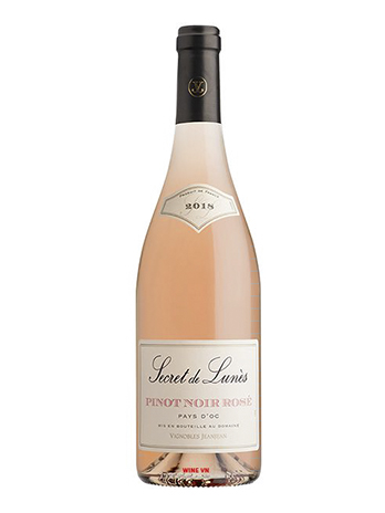 VANG HỒNG SECRET DE LUNES PINOT NOIR ROSE
