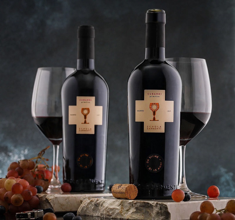 Vang Ý Cubardi Primitivo Chén Thánh Trắng 15% Cao Cấp