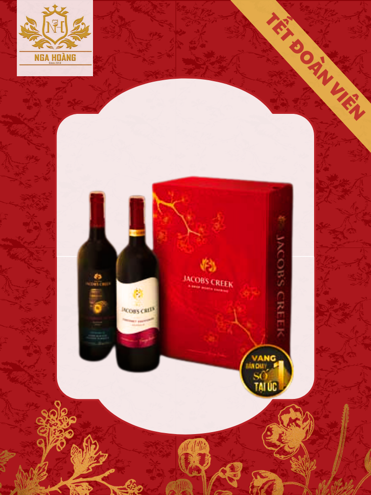 RƯỢU VANG ĐỎ JACOB'S CREEK - HỘP QUÀ TẾT 2024