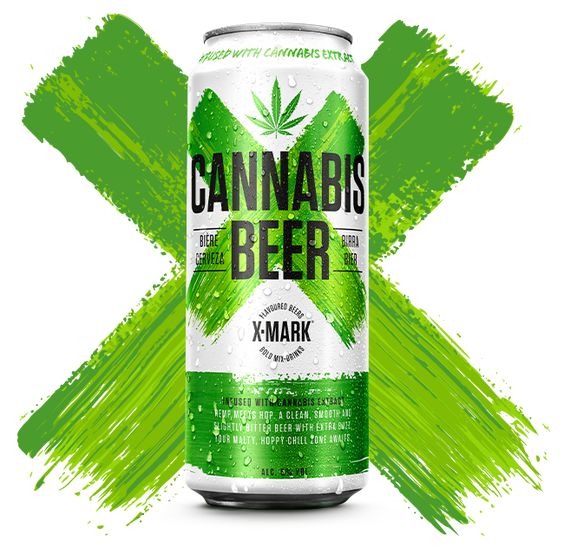 BIA HÀ LAN CANNABIS BEER X MARK 5% - LON 500ML
