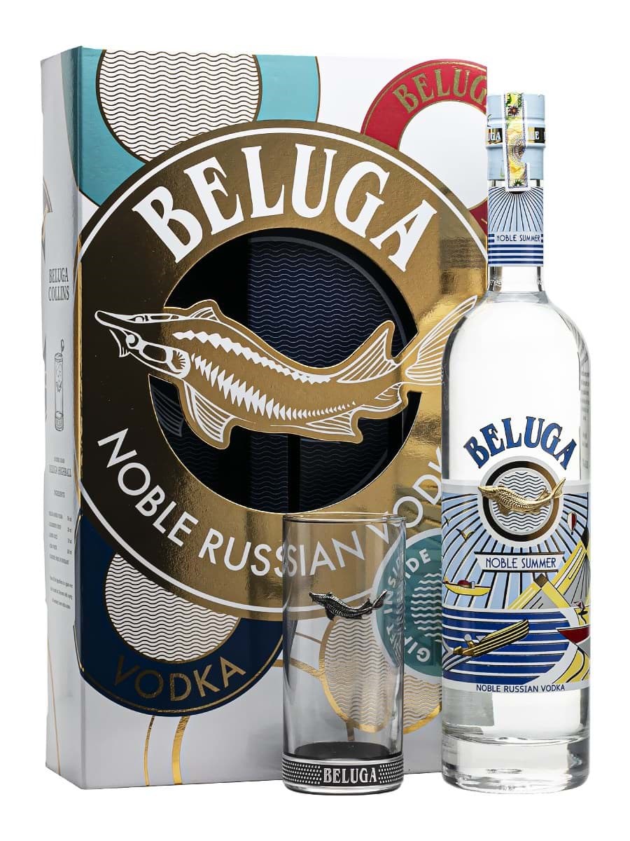 Vodka Beluga Noble Summer - Hộp quà +ly - Sành Rượu