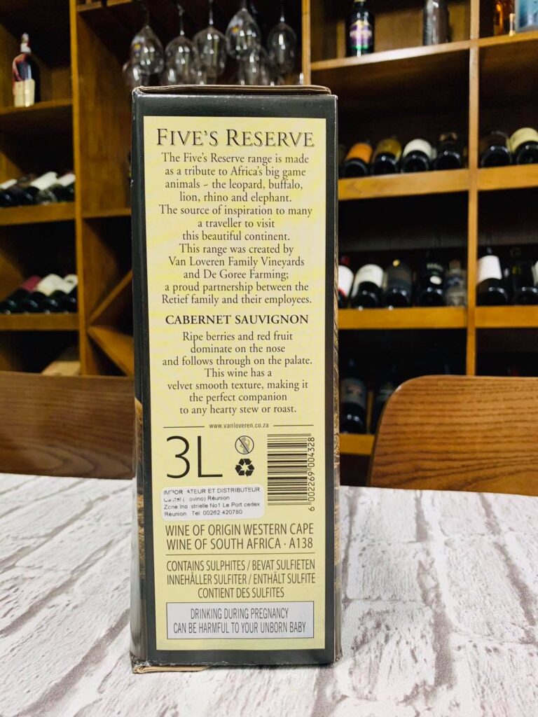 Thông tin Bịch vang Fives reserve