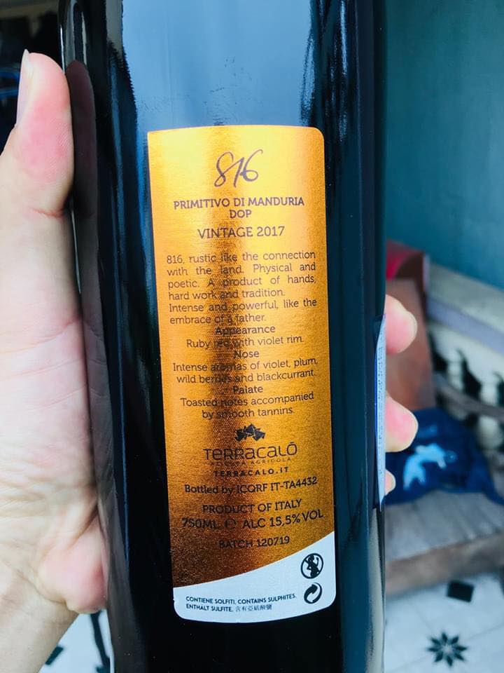 Vang 816 Primitivo Di Manduria
