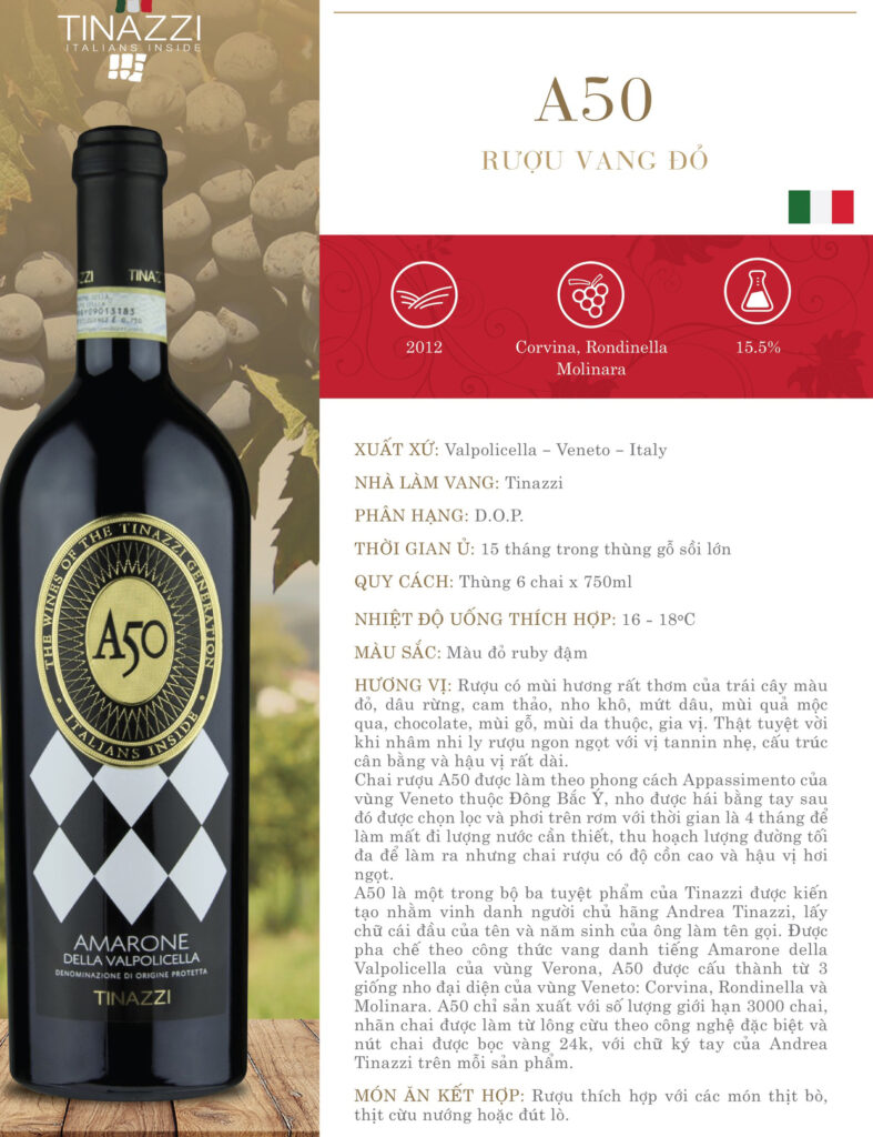 Vang A50 Amarone Della Valpolicella 15.5%