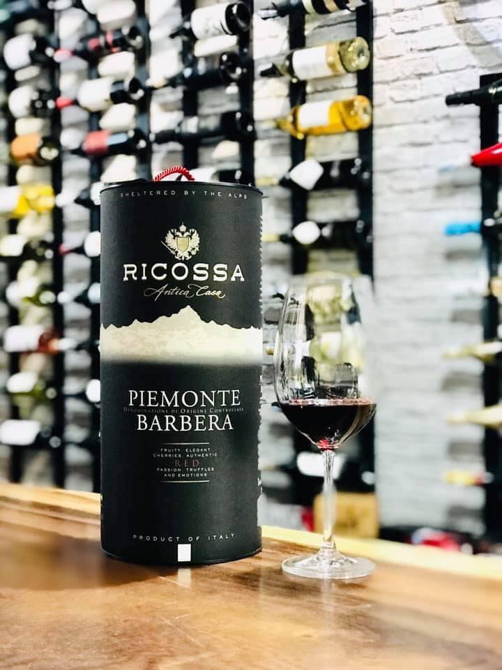 Vang bịch Ricossa Piemonte Barbera 13%