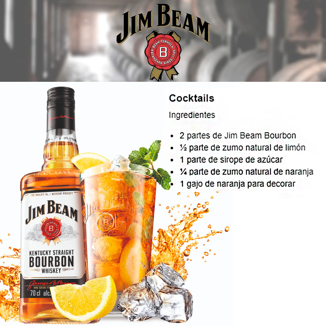 WHISKY JIM BEAM WHITE 700 ml - CentralDePrecios