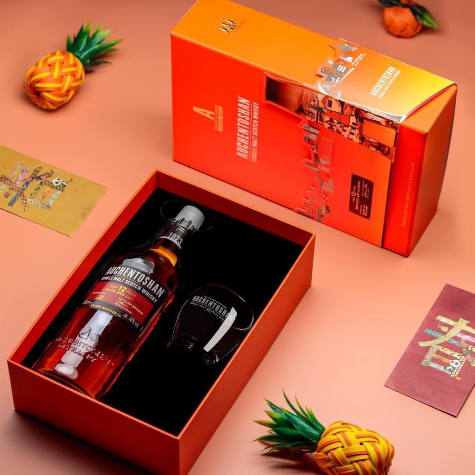 RƯỢU AUCHENTOSHAN 12 - HỘP QUÀ TẾT 2022 (Liên Hệ)
