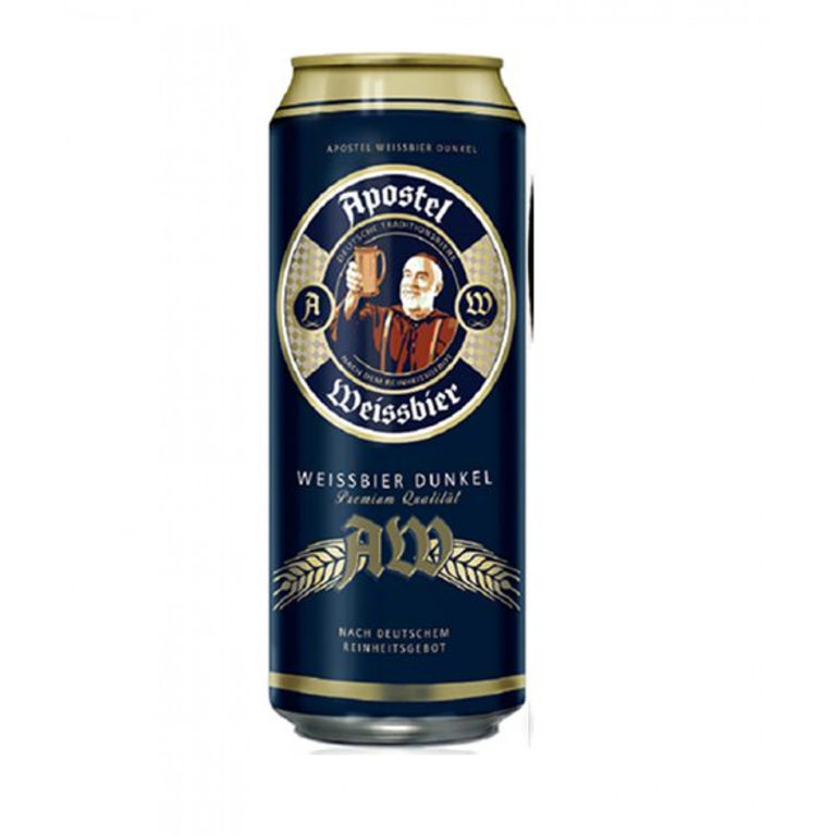 BIA ĐỨC APOSTEL WEISSBIER DUNKEL 5,3% - LON 500ML