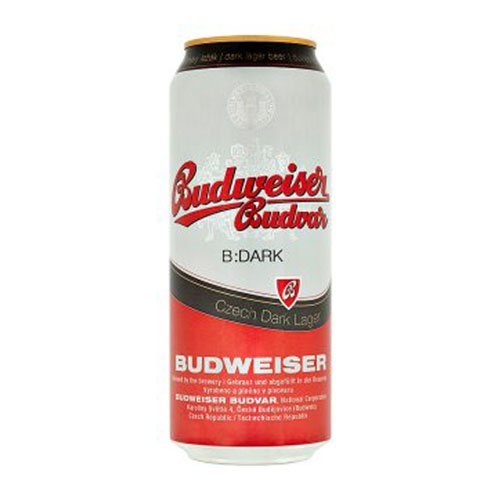 BIA TIỆP BUDWEISER BUDVAR DARK 4,7% - LON 500ML