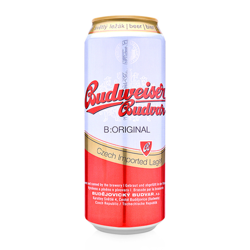 BIA TIỆP BUDWEISER BUDVAR 5% - LON 500ML