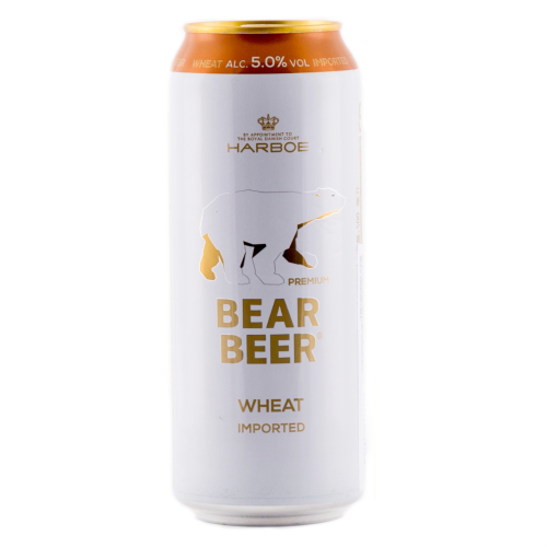 BIA ĐỨC - BIA GẤU BEAR BEER WHEAT 5% - LON 500ML