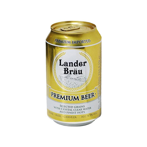 BIA HÀ LAN LANDER BRAU PREMIUM BEER 4.9% - LON 330ML