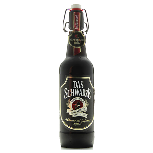 BIA ĐỨC SCHWABEN BRAU DAS SCHWARZE 4,9% - CHAI 500ML