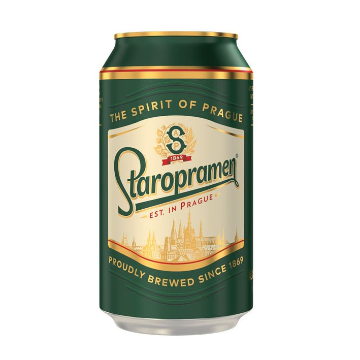 BIA TIỆP STAROPRAMEN 5% - LON 330ML