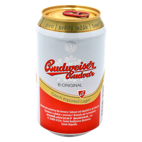 BIA TIỆP BUDWEISER BUDVAR 330ML