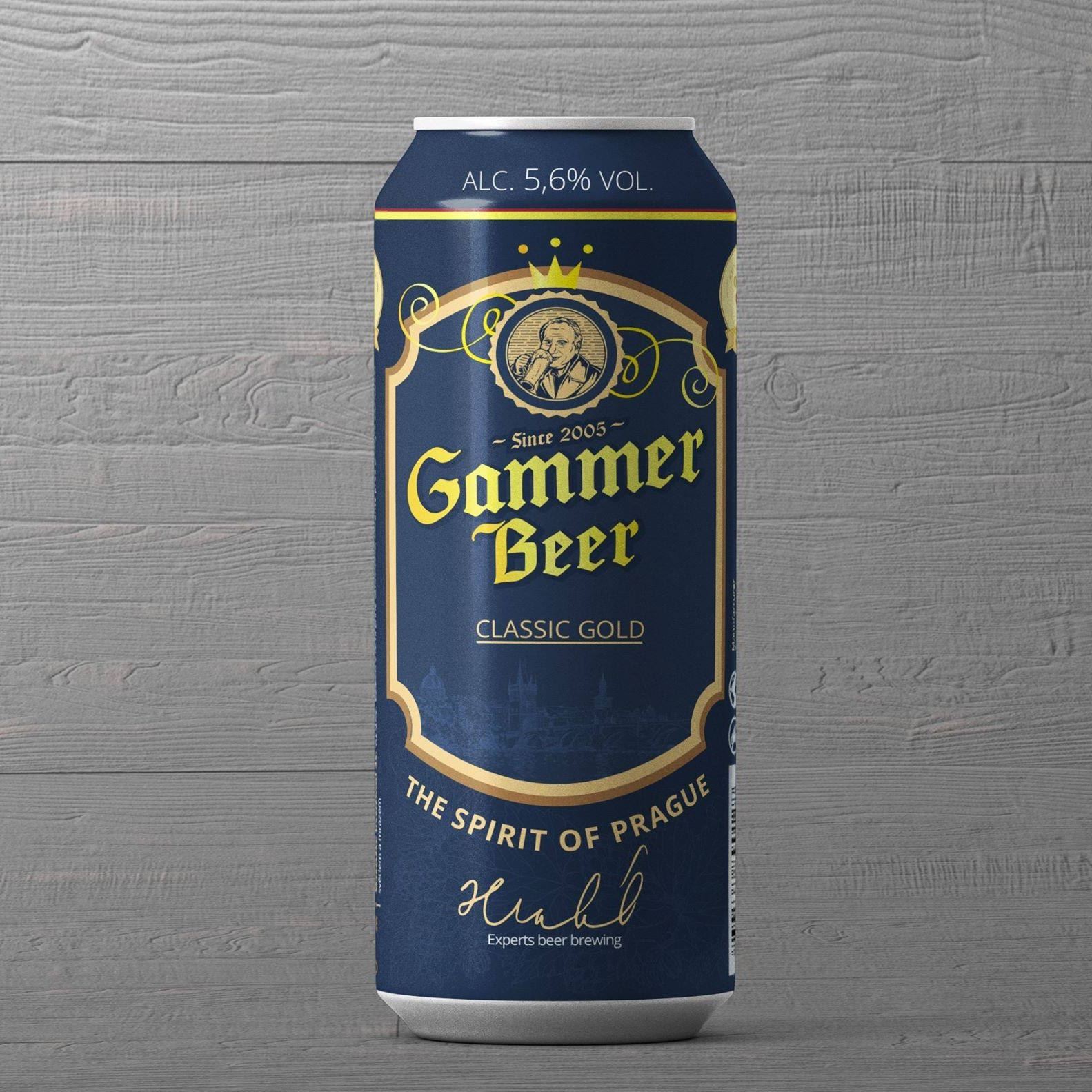 BIA TIỆP GAMMER CLASSIC GOLD 500ML