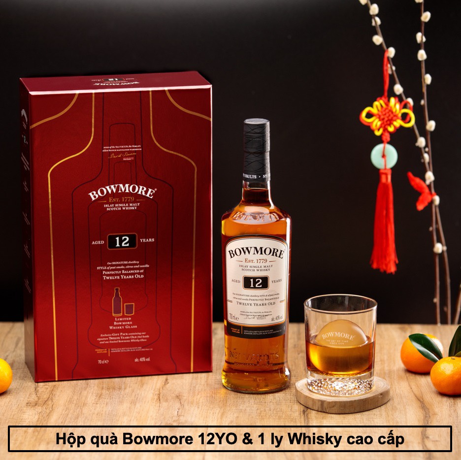 RƯỢU BOWMORE 12 - HỘP QUÀ TẾT 2022 (Liên Hệ)