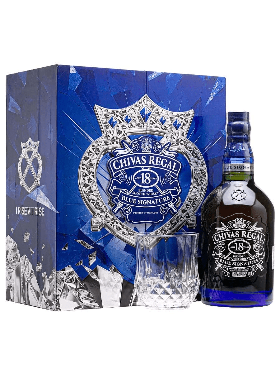 CHIVAS 18 BLUE SIGNATURE - HỘP QUÀ TẾT 2025