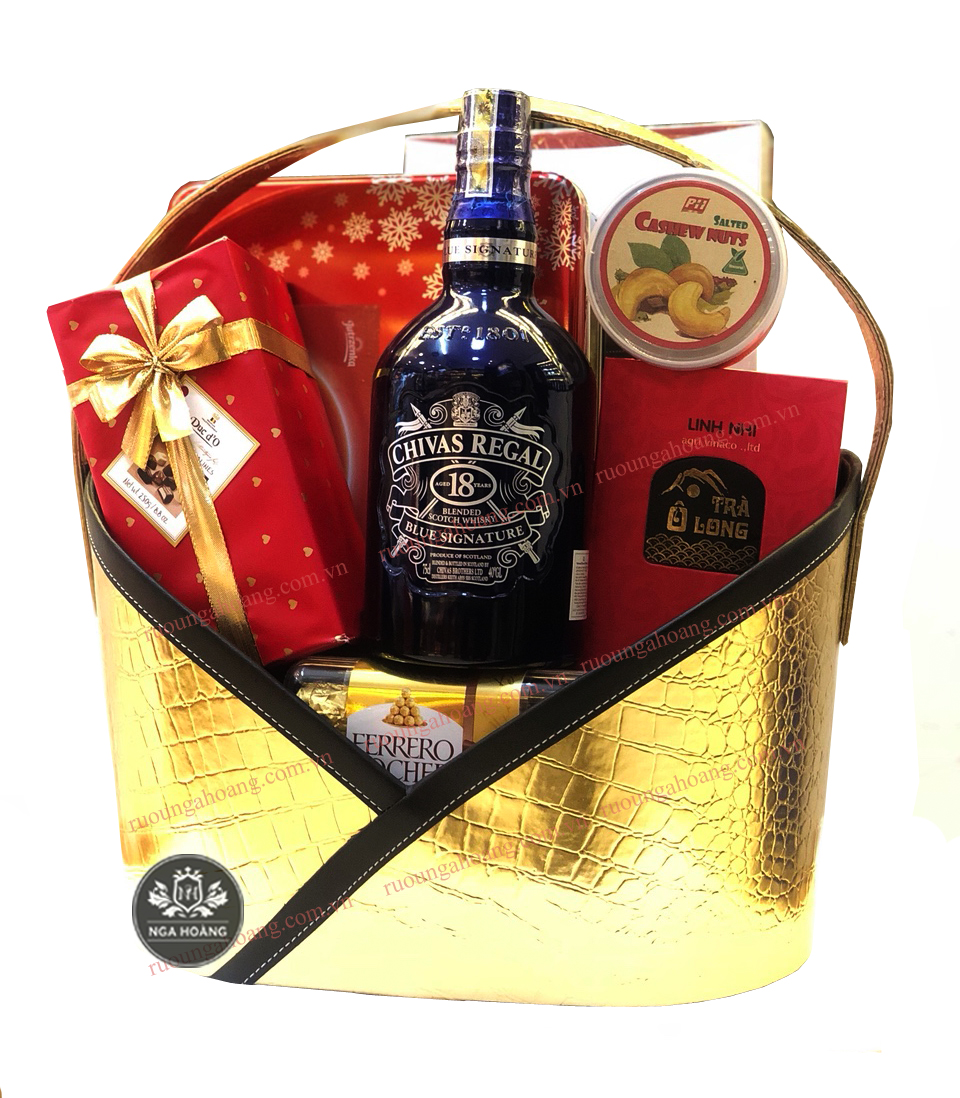 GIỎ QUÀ TẾT 2025 - CHIVAS 18 BLUE SIGNATURE