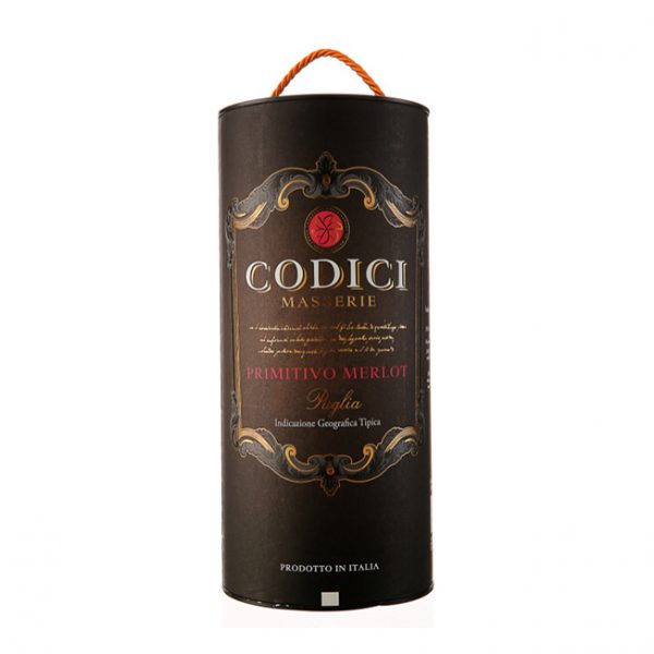 VANG BỊCH CODICI PRIMITIVO MERLOT 3 LÍT