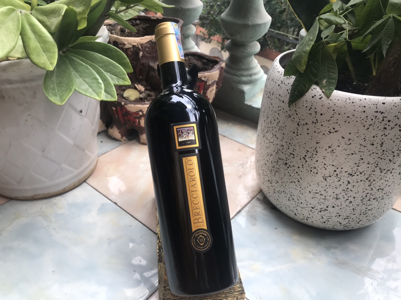 Vang Brecciarolo Gold có mùi thơm từ mận và việt quất chín kỹ