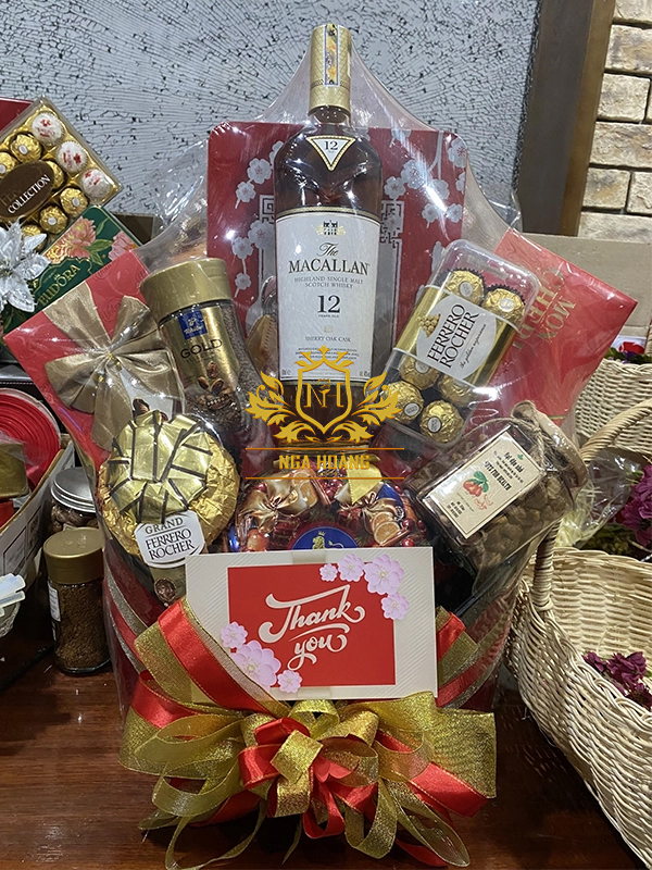 GIỎ QUÀ TẾT 2025 - NGA HOÀNG - SET 12