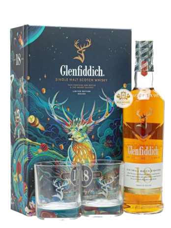 RƯỢU GLENFIDDICH 18 NĂM - HỘP QUÀ TẾT 2022 (Hết Hàng)