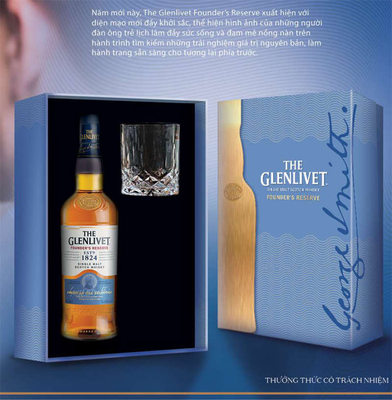 The Glenlivet 1824 hộp quà 2020