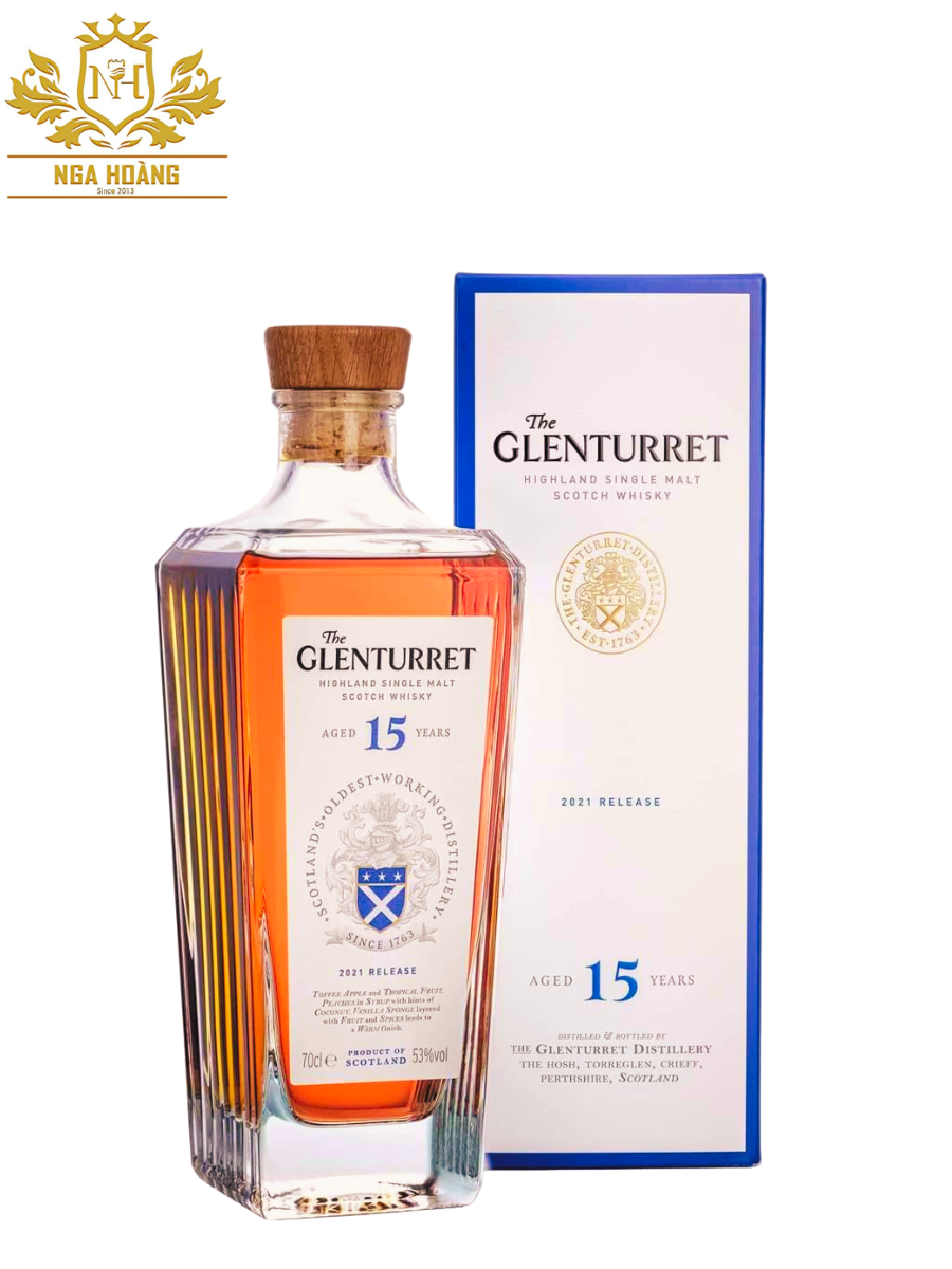 RƯỢU WHISKY THE GLENTURRET 15 YEARS OLD