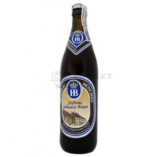 BIA ĐỨC HOFBRAU SCHWARZE WEISSE 5,1% - CHAI 500ML