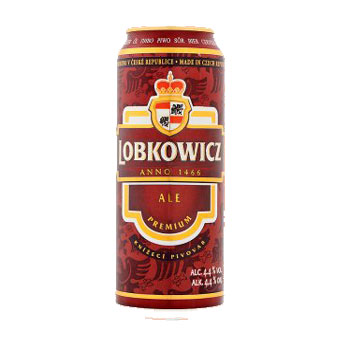 BIA TIỆP LOBKOWICZ ALE 4.4% - LON 500ML