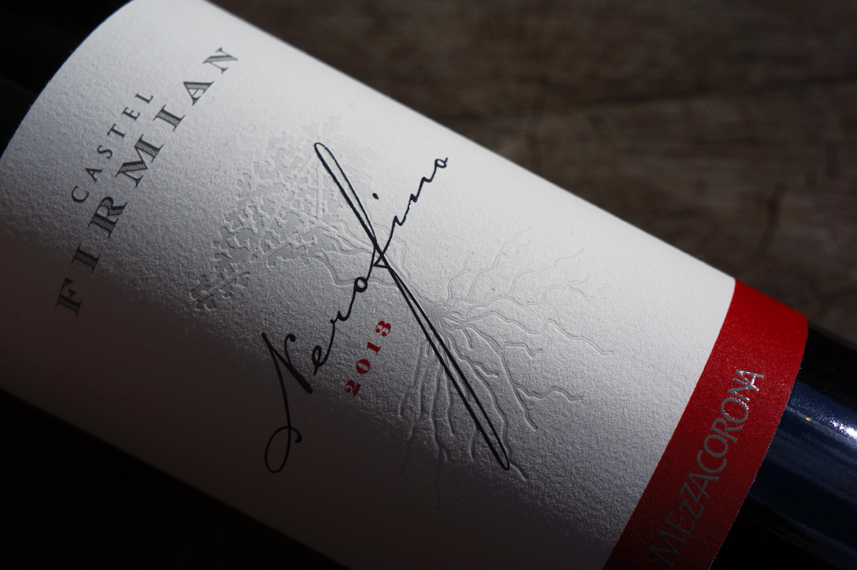 Etichetta "Nerofino" di Mezzacorona Castel Firmian