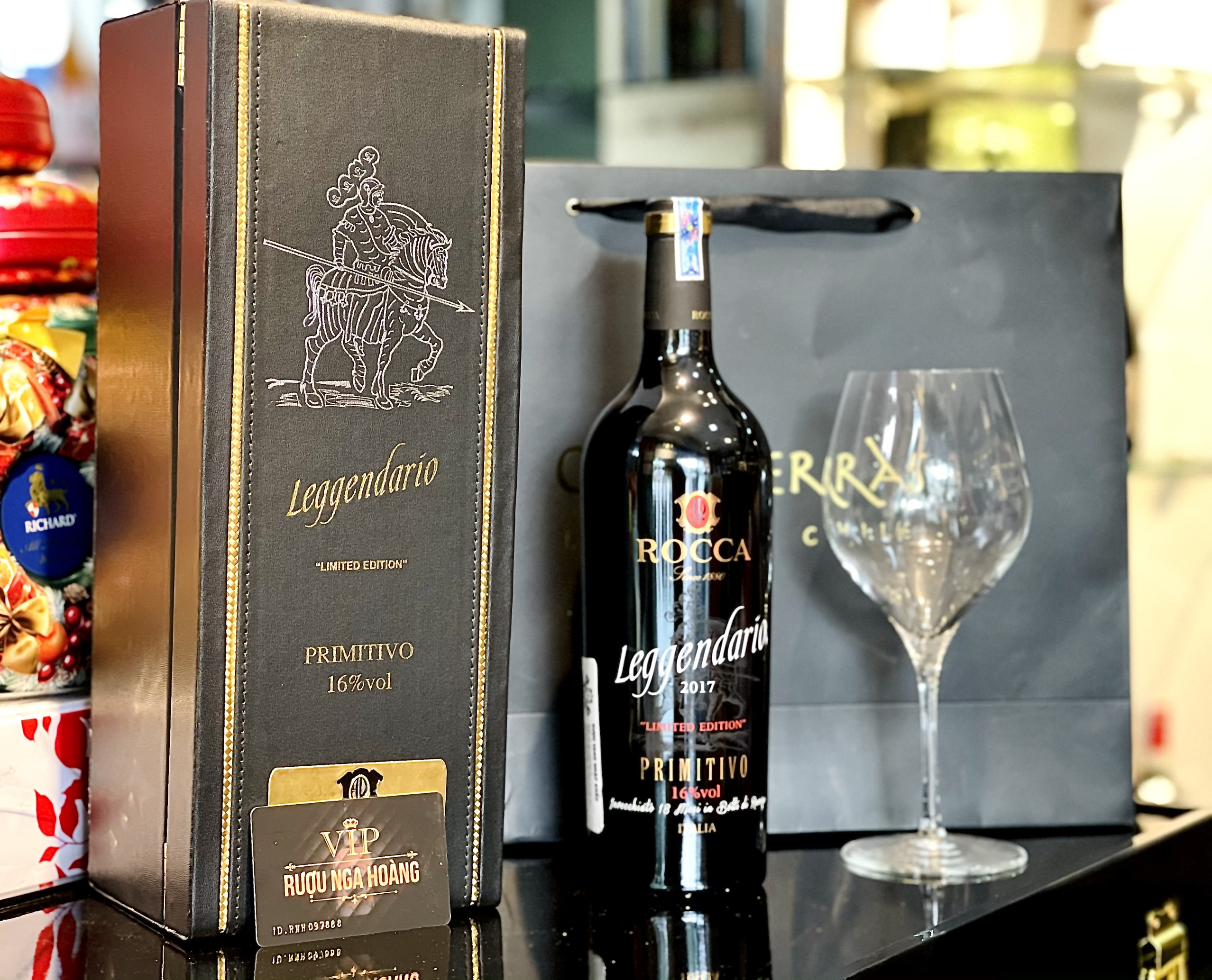 HỘP QUÀ VANG Ý LEGGENDARIO LIMITED EDITION ROCCA TẾT 2023