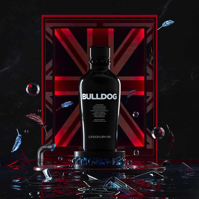 Rượu Gin Bulldog có kiểu dáng sang trọng và huyền bí