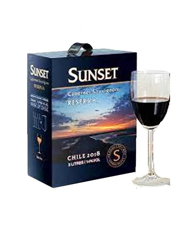 VANG BỊCH SUNSET RESERVA CABERNET SAUVIGNON 3 LÍT