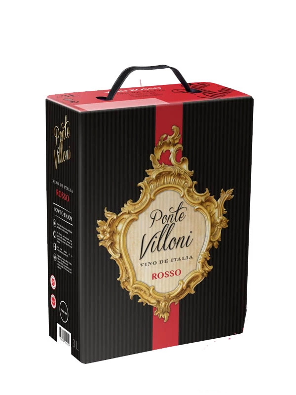 VANG BỊCH DONNA VILLONI VINO ROSSO 3 LÍT
