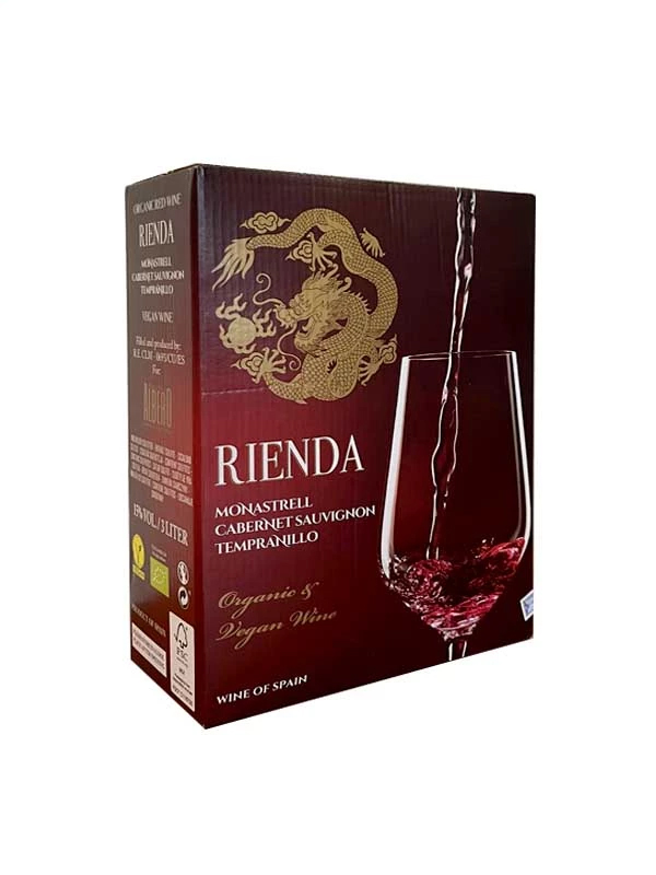 VANG BỊCH RIENDA BLEND ORGANIC & VEGAN WINE 3 LÍT