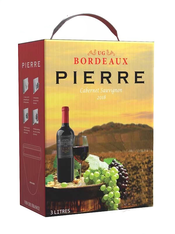 VANG BỊCH PIERRE BORDEAUX CABERNET SAUVIGNON 3 LÍT