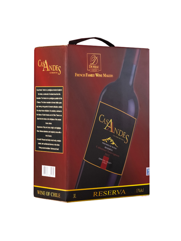 VANG BỊCH CASA ANDES CABERNET SAUVIGNON 3 LÍT