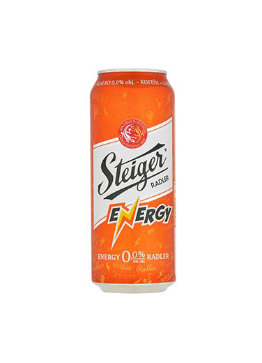 BIA TIỆP STEIGER RADLER ENERGY 0% - LON 500ML
