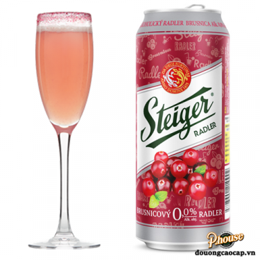 BIA TIỆP STEIGER VỊ VIỆT QUẤT 0% - LON 500ML