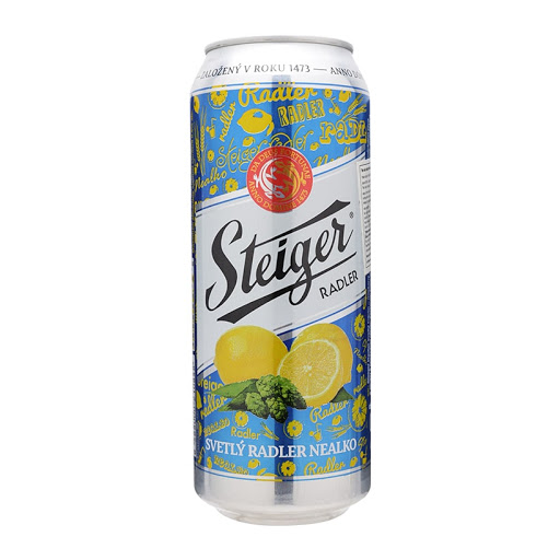 BIA TIỆP STEIGER VỊ CHANH XANH 0,5% - LON 500ML