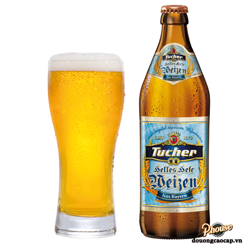 BIA ĐỨC TUCHER HELLES HEFE WEIZEN 5,2% - CHAI 500ML