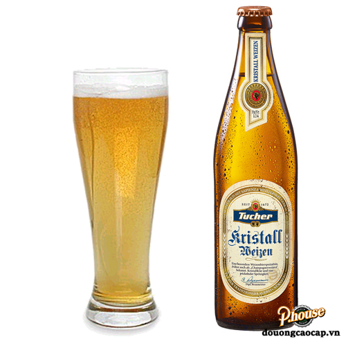 BIA ĐỨC TUCHER KRISTALL WEIZEN 5,1% - CHAI 500ML