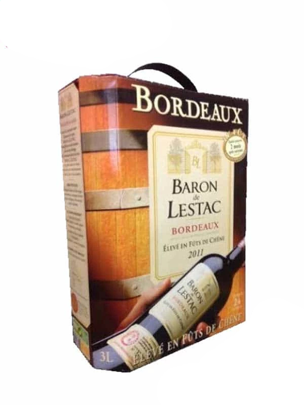 VANG BỊCH BORDEAUX BARON DE LESTAC 3 LÍT