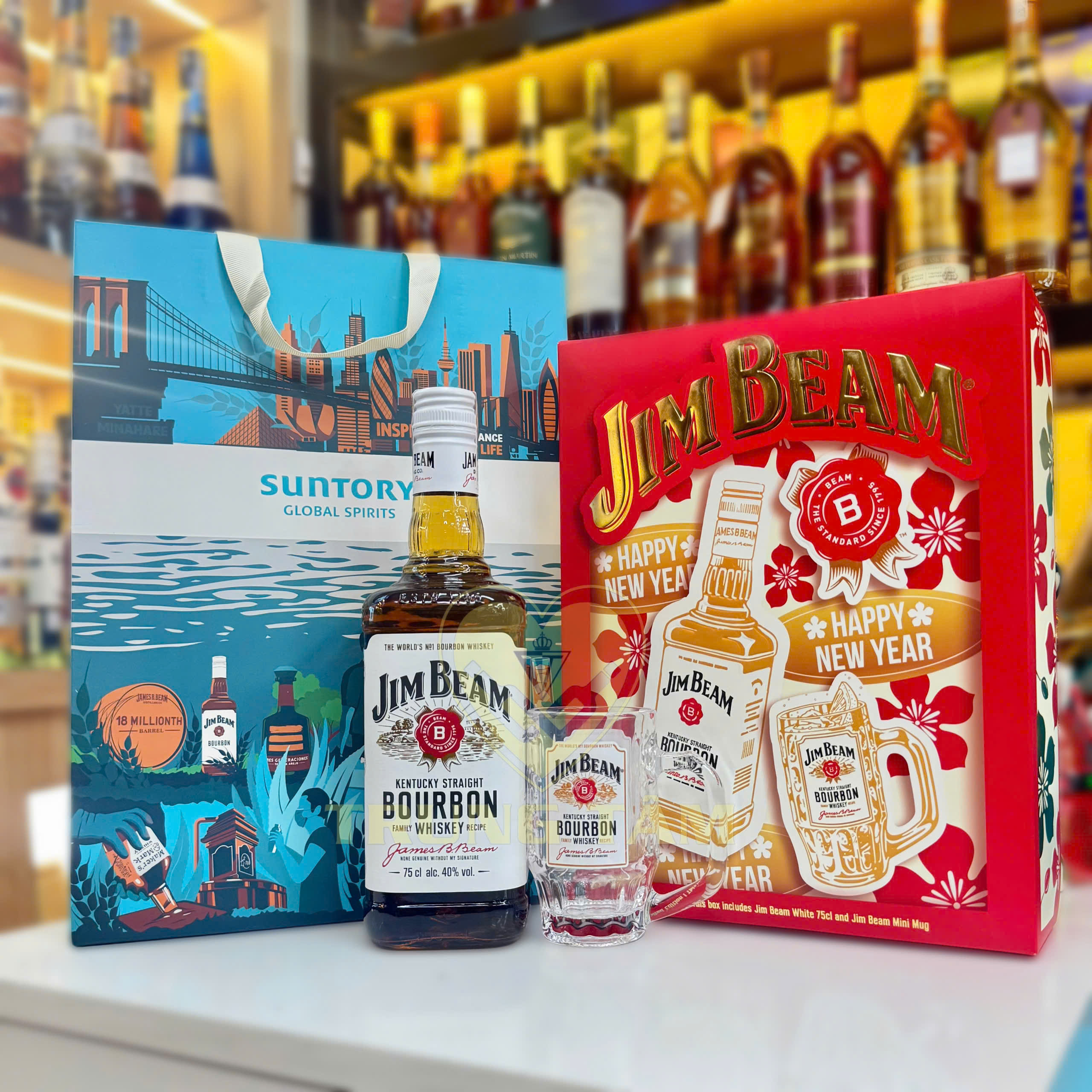 Rượu Jim Beam Bourbon 700ml - Hộp Quà Tết 2025