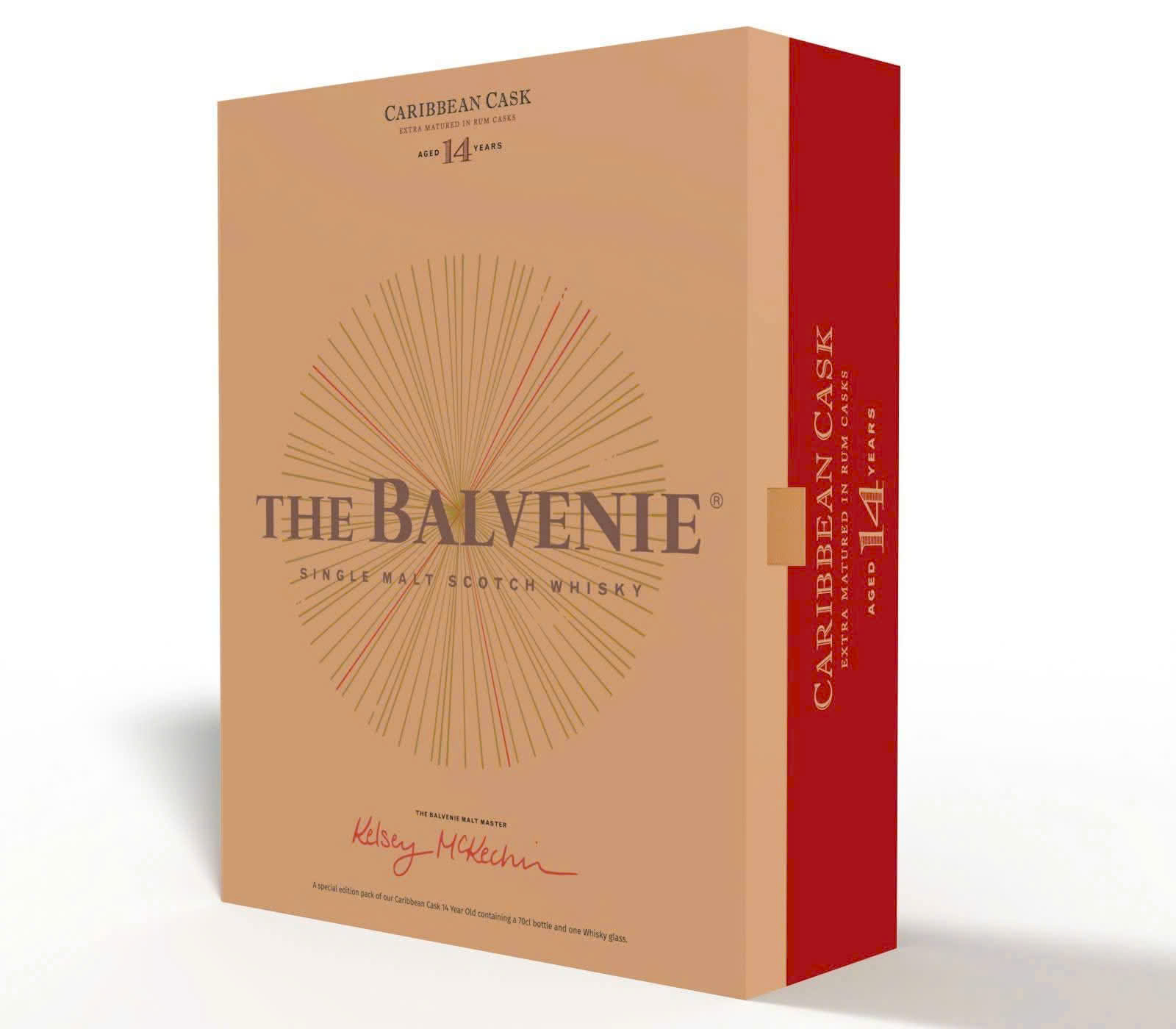 The Balvenie 14 Tết 2026 – Hộp quà Caribbean Cask sang trọng – quà biếu Tết đẳng cấp