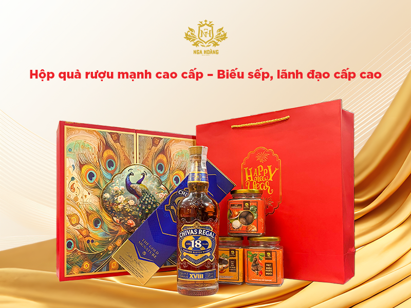 Hộp quà rượu mạnh cao cấp - Nga Hoàng